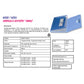 Cartella a soffietto LEONARDI 12 scomparti PPL traslucido azzurro trasparente 33x23cm - 40330