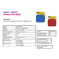 Tappetino mouse FELLOWES neoprene blu 23 x 20,3 x 0,6 cm 58021