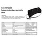 Supporto FELLOWES lombare portatile Smart Suites™ schiuma alta densità e tessuto nero 5,4x30,4x12,6 cm - 8042101