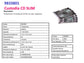 Porta CD e DVD FELLOWES base trasparente jewel case slim conf. 10 pezzi - 9833801