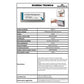 Targhe DURABLE CLICK SIGN ABS trasparente/grafite 149x52,5 mm 486037