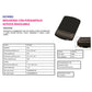 Tappetino mouse con poggiapolsi FELLOWES gel grafite 15,6x25x2,6 cm 9374001