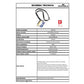 Portabadge Durable DELUXE 54x85 mm con cordoncino trasparente Conf. 10 pezzi - 820758