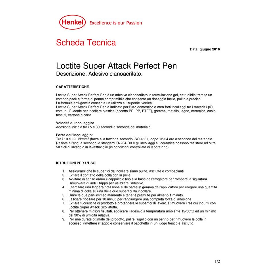 Colla Loctite Super Attak Creative 3 gr - trasparente 2631600