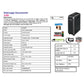 Distruggidocumenti uso moderato FELLOWES Powershred® 125i P-2 - 53 L - taglio a strisce da 5,8 mm - 4613001