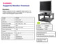 Supporto FELLOWES Premium per monitor plastica riciclata grafite 18x33x34 cm 9169401