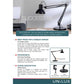 Lampada da tavolo a bulbo UNILUX Success 66 nero 400093600