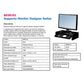 Supporto FELLOWES Monitor Designer Suites plastica nero altezza regolabile 11/13/15cm - 8038101