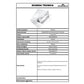 Portanomi DURABLE da tavolo polietilene trasparente inserto 61/122 x 210 mm conf. 10 - 804819