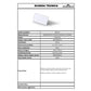 Portanomi a L DURABLE da tavolo acrilico trasparente inserto 52x100mm conf. 10 - 805519
