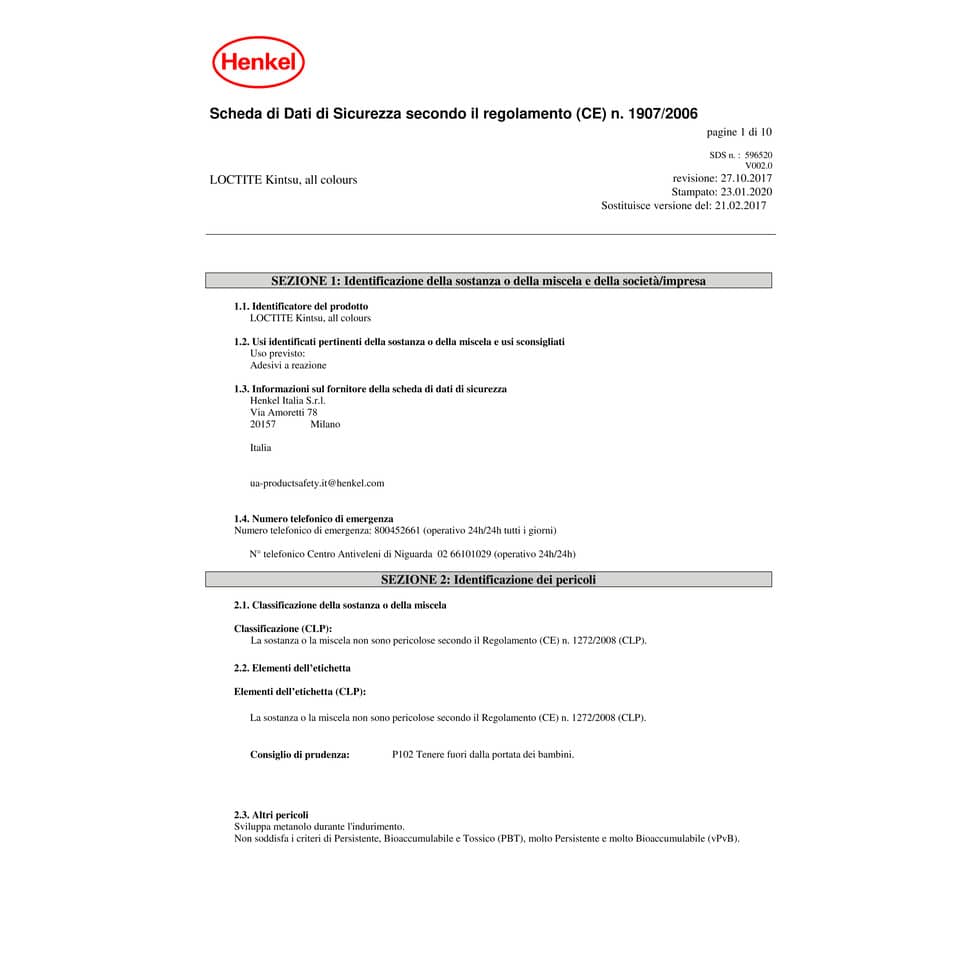 Pasta modellabile Loctite Kintsuglue 3x5 g. nero conf. da 3 monodosi - 2239179