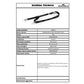 Cordoncino portabadge STAFF DURABLE cordoncini STAFF in tessuto nero 20mm x 44cm  conf. da 10 - 823901