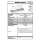 Portanomi da tavolo DURABLE DELUXE argento/trasparente inserto 61x210mm conf. 2 - 820219