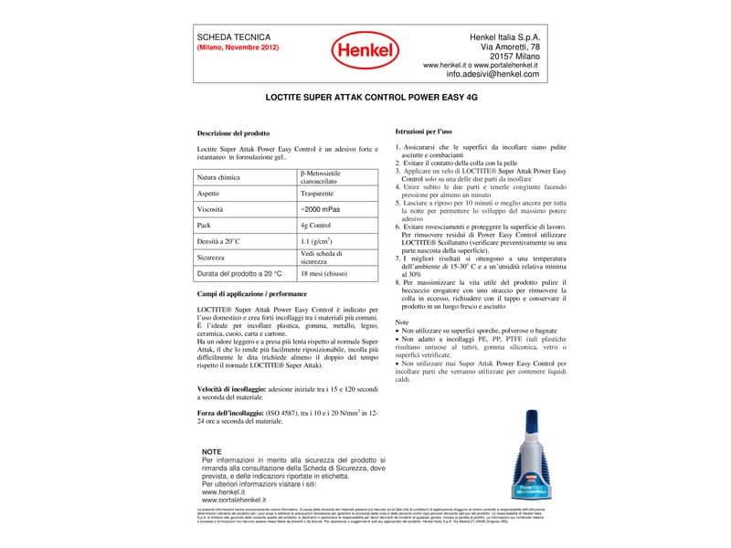 Colla Loctite Super Attak Power Flex gel 3 g trasparente in tubetto 2631640