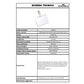 Portanomi con clip DURABLE tasca aperta trasparente inserto 60x90mm conf. 25 - 810619