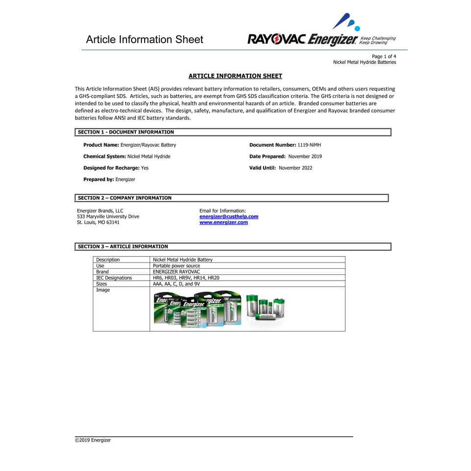 Batterie ricaricabili ENERGIZER Power Plus AA - 2000 mAh conf. da 4 - E300626701