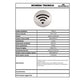 Pittogramma adesivo "Wifi" DURABLE argento metallizzato Ø 83 mm 478523