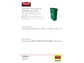 Contenitore rifiuti per differenziata Rubbermaid Slim Jim® con canali di ventilazione 87 L verde - FG354007GRN