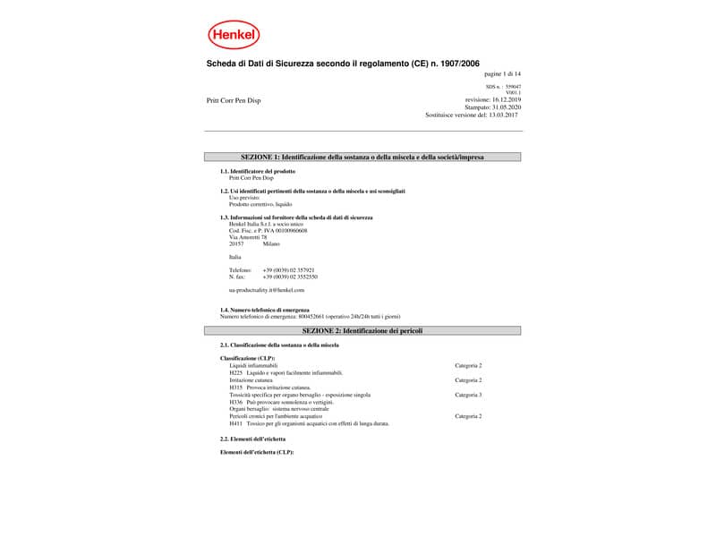 Correttore a penna Pritt Pocket Pen  8 ml - 2679509