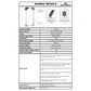 Porta tablet da pavimento DURABLE per tablet da 7" a 13" argento metallizzato 27x27x121,5cm - 893223