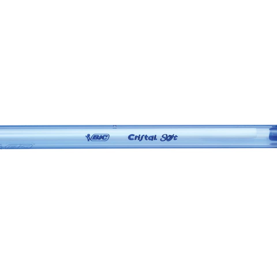 Penna a sfera BIC Cristal Soft M 1,2 mm nero 951433