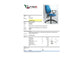 Sedia operativa girevole Unisit Leda LDAY Eco smart - schienale alto rivest. Eco grigio chiaro + braccioli LDAY/BR/EI