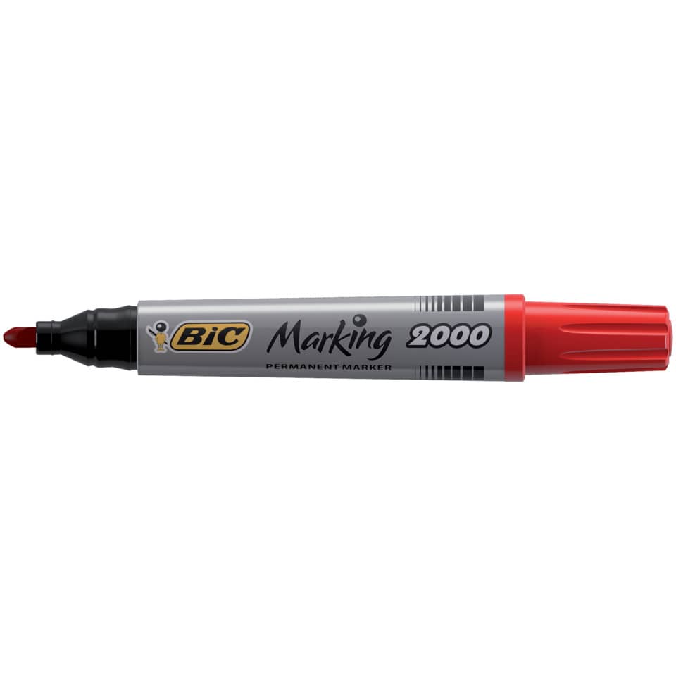 Marcatore permanente BIC Marking 2000 punta conica 4,95 mm rosso 8209133