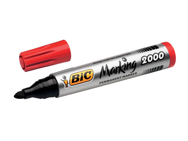 Marcatore permanente BIC Marking 2000 punta conica 4,95 mm rosso 8209133