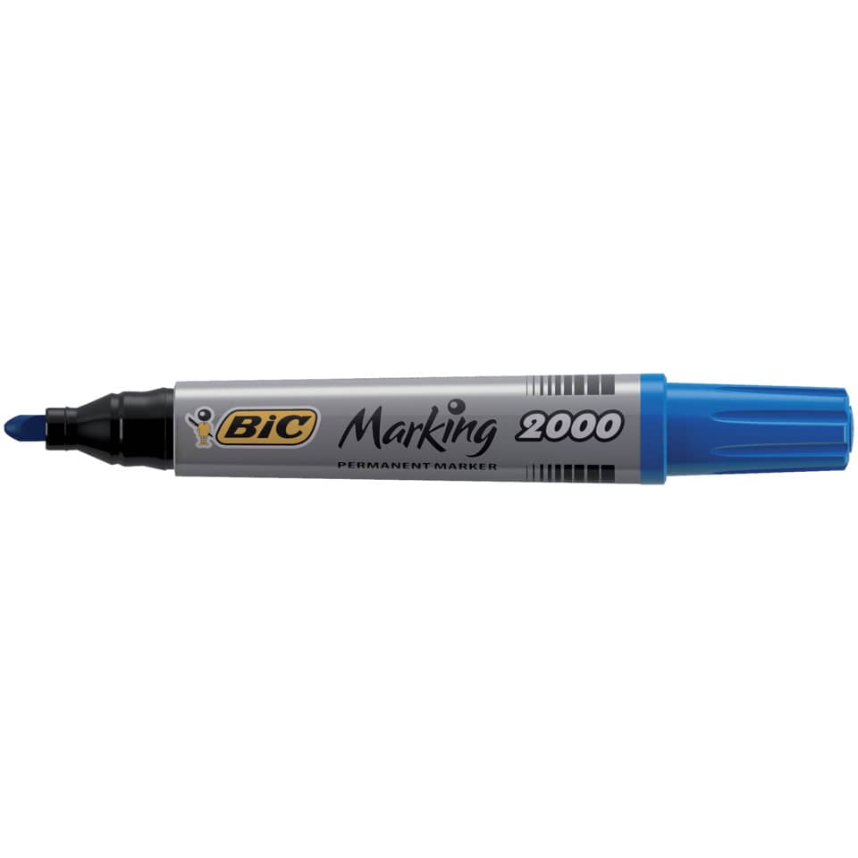 Marcatore permanente BIC Marking 2000 punta conica 4,95 mm blu 8209143