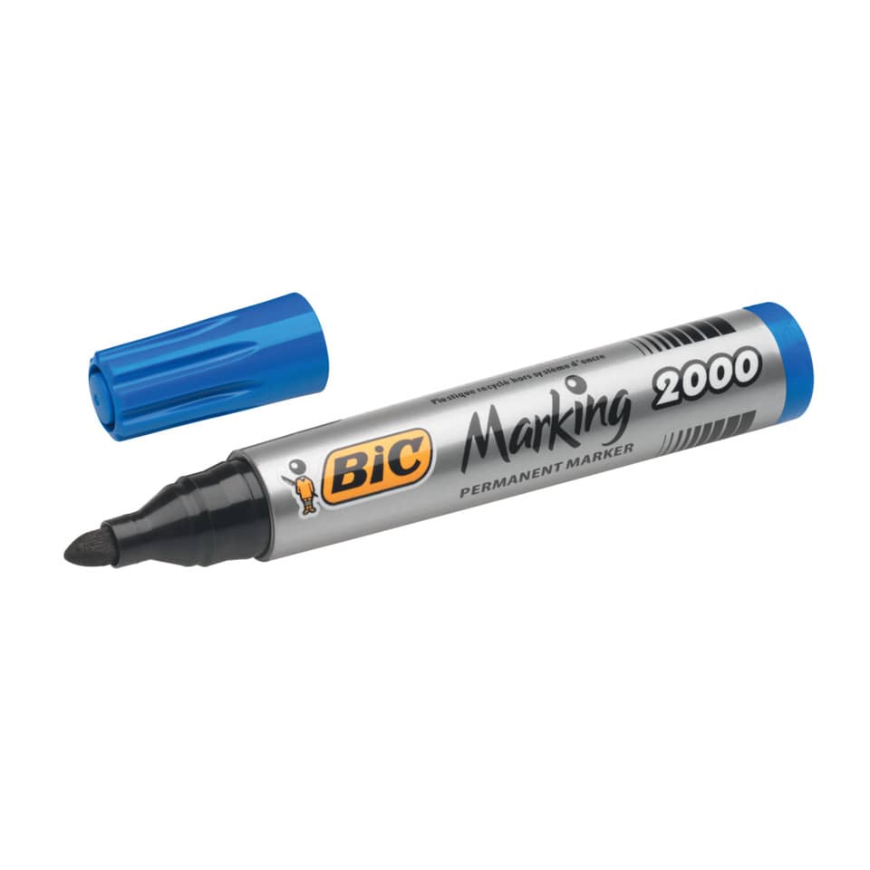 Marcatore permanente BIC Marking 2000 punta conica 4,95 mm blu 8209143