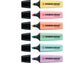 Evidenziatori Stabilo Boss Original Pastel 2-5 mm assortiti astuccio da 6 - 70/6-2
