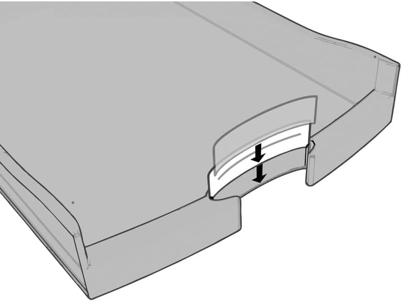 Cassettiera IMPULS HAN 294x368x235 mm con 4 cassetti aperti in polistirolo limone - 1013-50