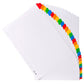 Intercalari stampati in digitale Exacompta multicolori rinforzati Protect'o cartoncino A4 160g/mq da 1 a