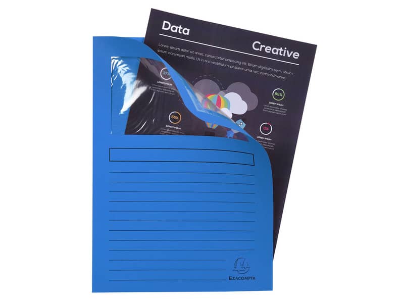 Cartelline con finestra Exacompta Forever® A4 cartoncino 120 g/m² assortiti  conf. da 100 - 50100E