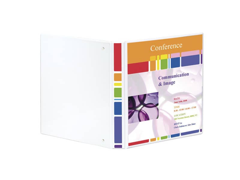Raccoglitore personalizzabile Exacompta A4 maxi Kreacover® 4 anelli a D bianco 30 mm - 51942E