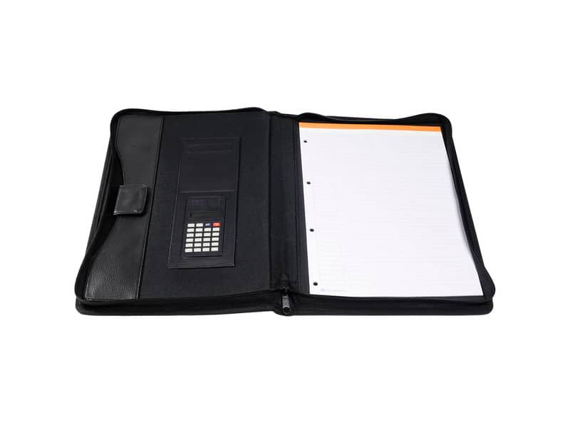 Cartella per conferenze Exacompta EXAWALLET con calcolatrice EXACTIVE A4 nero - 55534E