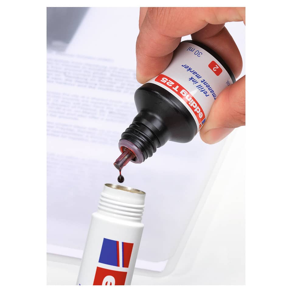 Marcatore permanente edding 850 punta scalpello 5-15 mm rosso 4-850002