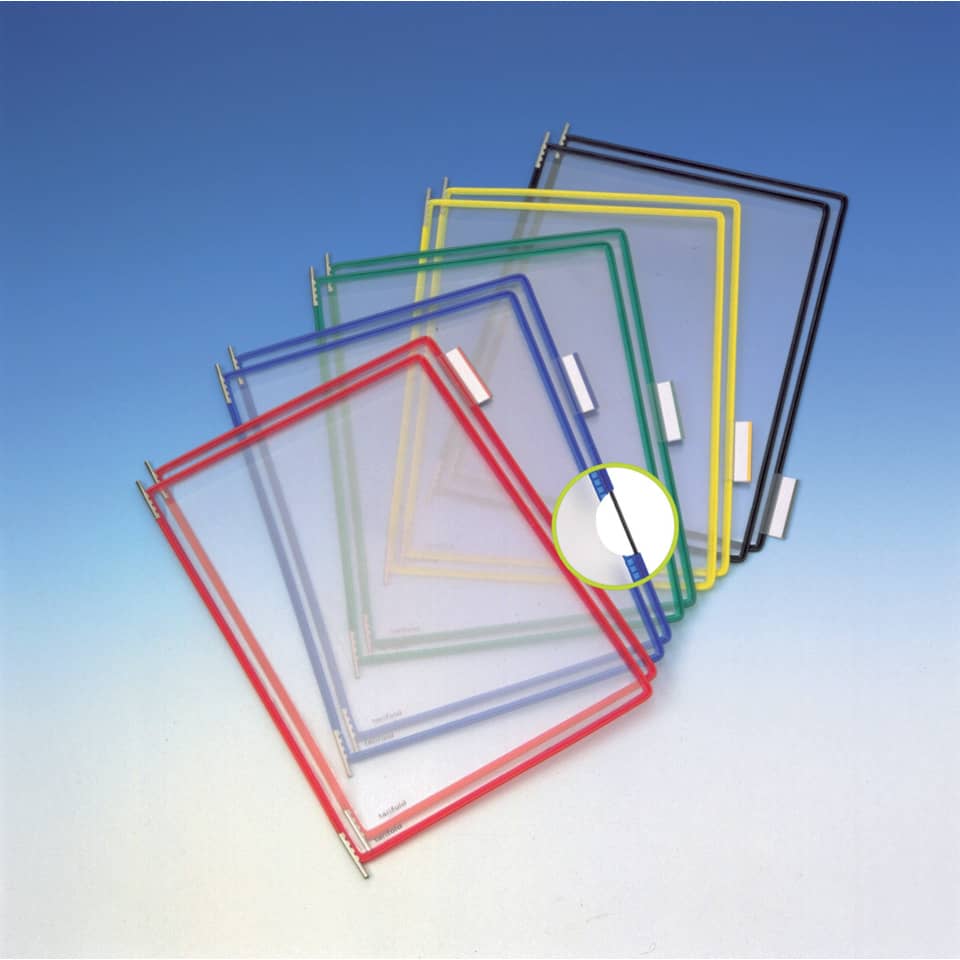 Leggio murale T-Technic Tarifold® con 10 buste in PVC A4 414109