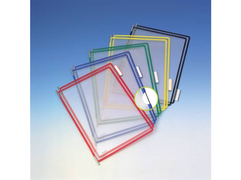 Leggio murale T-Technic Tarifold® con 10 buste in PVC A4 414109