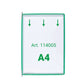 Buste per leggio Tarifold® T-Technic A4 verde - PVC bordo rinforzato Conf. 10 pezzi - 114005