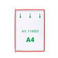 Buste per leggio Tarifold® T-Technic A4 rosso - PVC bordo rinforzato Conf. 10 pezzi - 114001