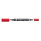 Marcatore doppia punta Staedtler Lumocolor permanent duo 348 0,6-1,5 mm rosso - 348-2