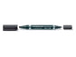Marcatore doppia punta Staedtler Lumocolor permanent duo 348 0,6-1,5 mm nero - 348-9