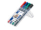 Marcatori doppia punta Staedtler Lumocolor permanent duo 348 assortiti astuccio da 4 pezzi - 348 WP4