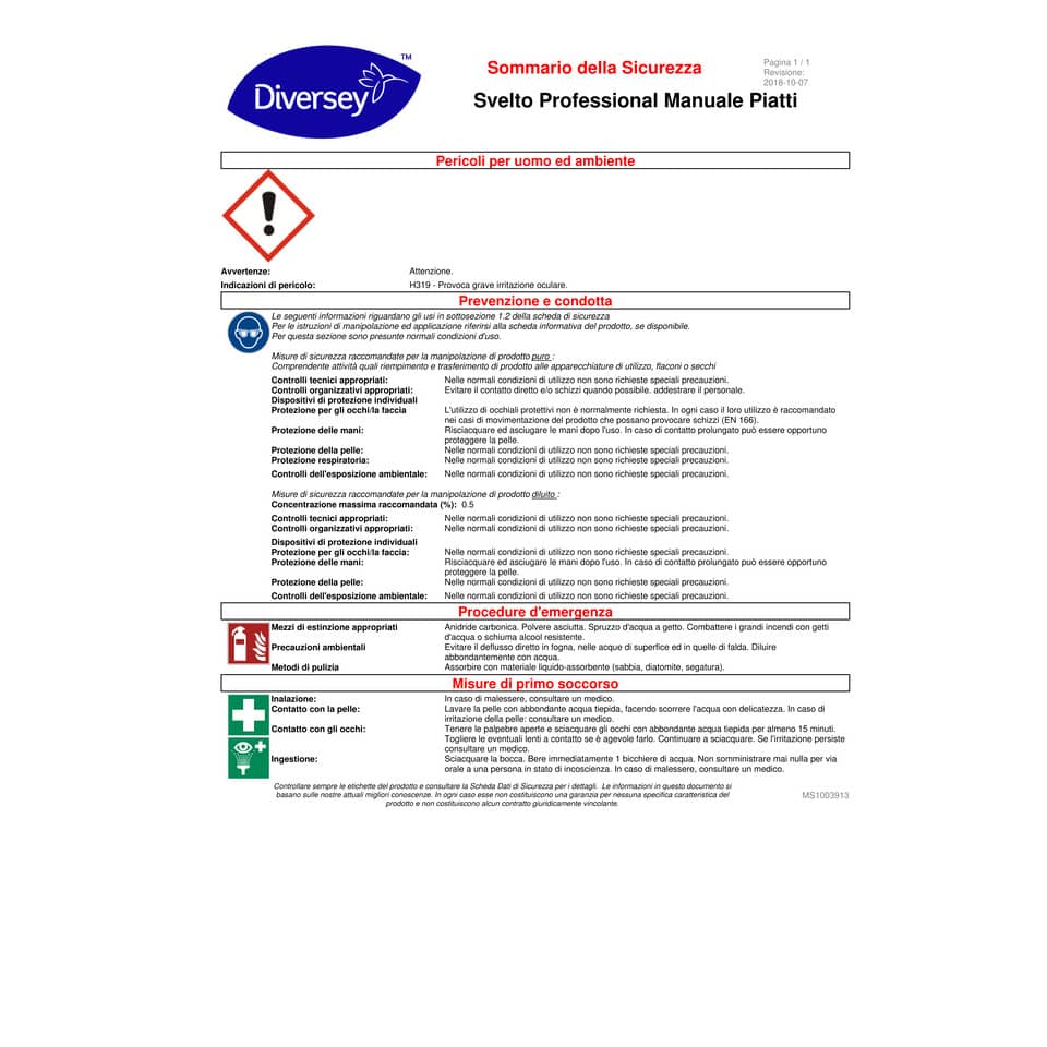 Detergente per stoviglie Svelto Più Limone Professionale - verde - flacone 2 litri - 101104955