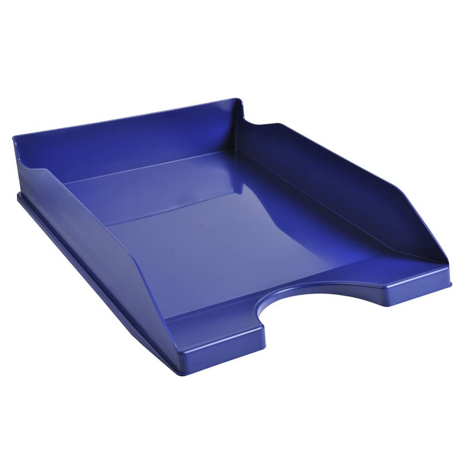 Vaschetta portacorrispondenza Exacompta ECOTRAY Office plastica A4+ blu notte 123104D