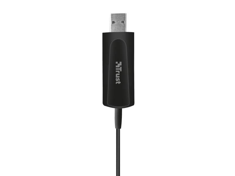 Cuffie con microfono USB Trust Quasar - per PC e Laptop - cavo 2.5 m nero 16976-05