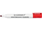 Marcatore per lavagna bianca Q-Connect punta tonda 2-3 mm rosso KF26037