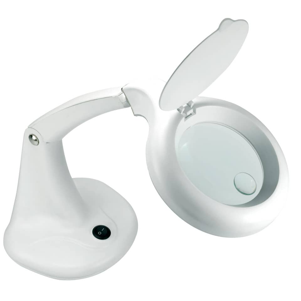 Lampada da tavolo per ingrandimento UNILUX Minizoom a led bianco 400108074