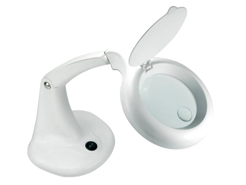 Lampada da tavolo per ingrandimento UNILUX Minizoom a led bianco 400108074